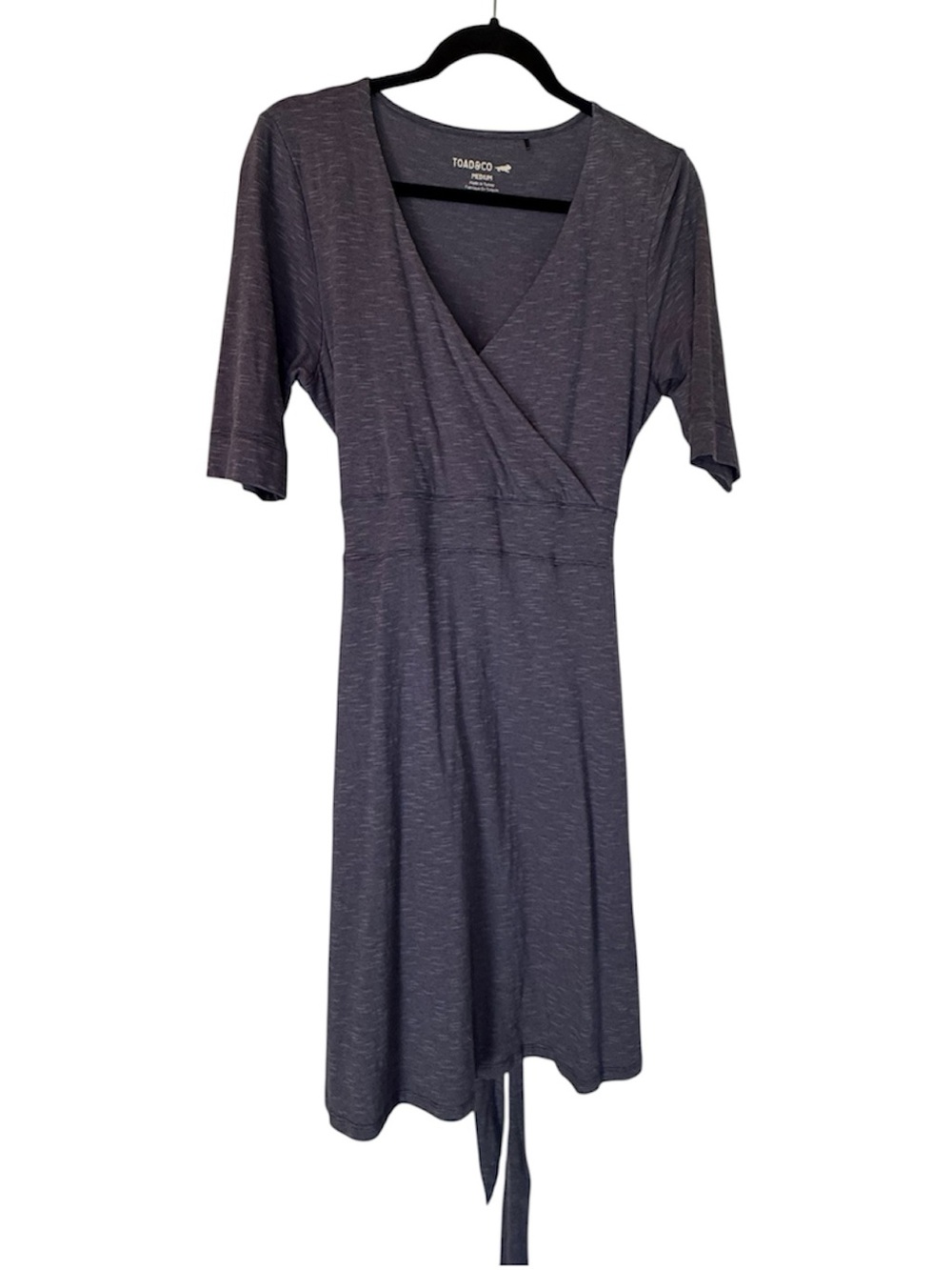 Toad&Co Heathered Blue Wrap Dress